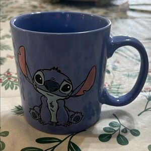 Disney Blue Stitch Etched Character Mug